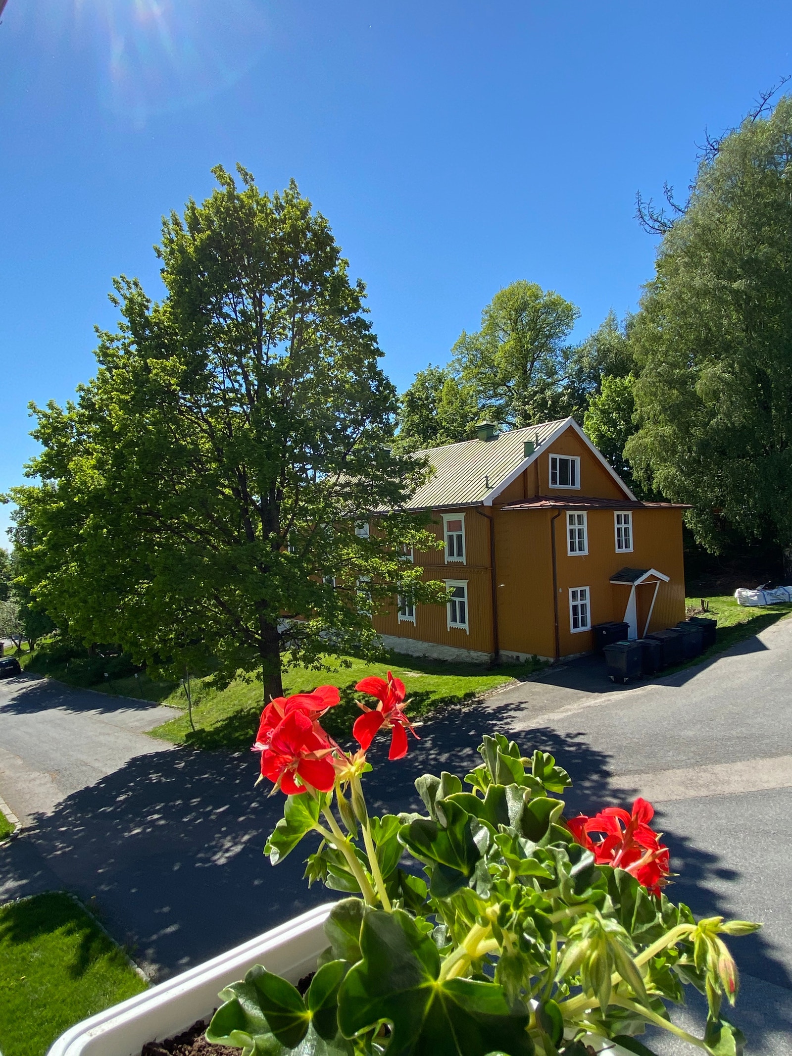 Utsikt fra balkongen Galleribilde