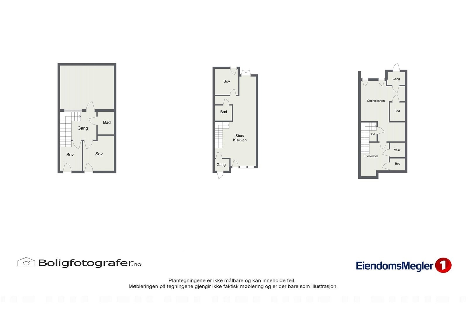 Romslig bolig over tre plan med flere soverom, tre bad og romslig stue/kjøkken. Perfekt for familier! Galleribilde