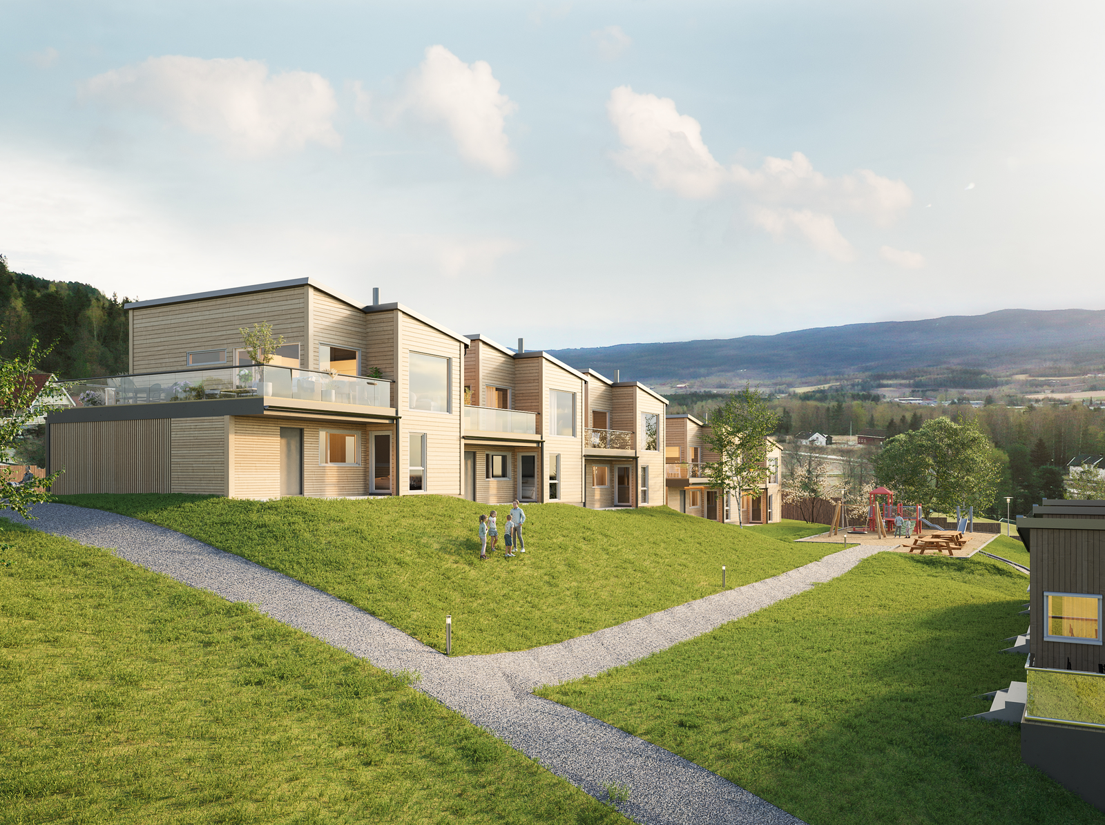 Bo landlig men samtidig kort vei til alt (bildet er ment som en illustrasjon og avvik kan forekomme) Galleribilde