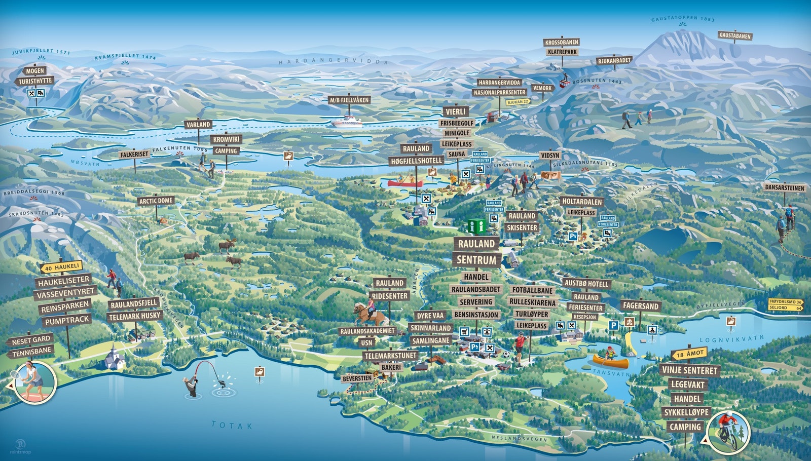 Rauland sommer. Galleribilde