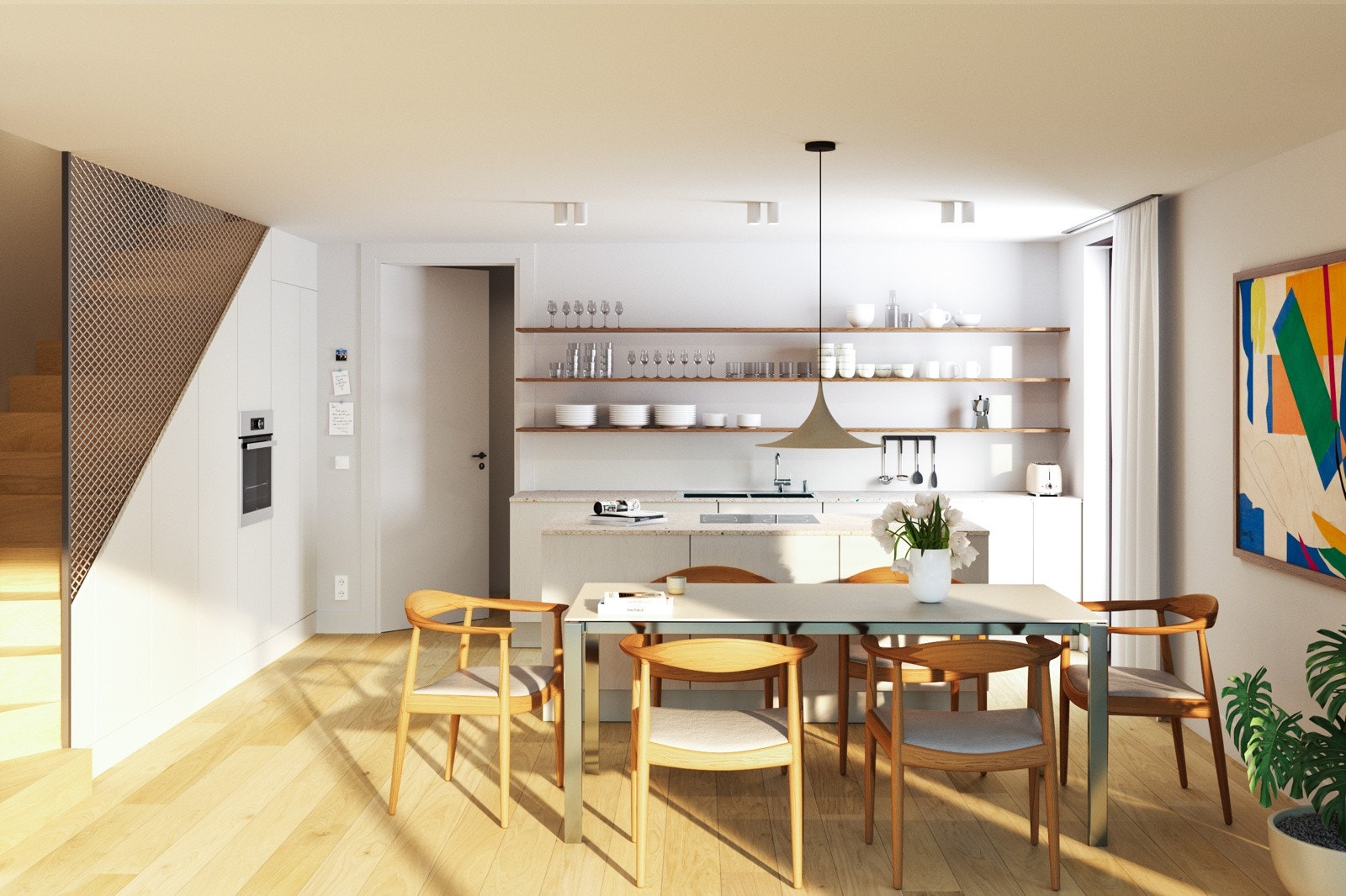 Oppdag det tidløse og minimalistiske designet til Sigdal Vidde i den vakre fargen Korn. Galleribilde