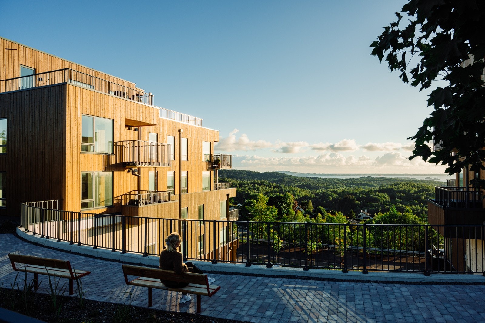 Utsiktsbilde fra første byggetrinn. Galleribilde