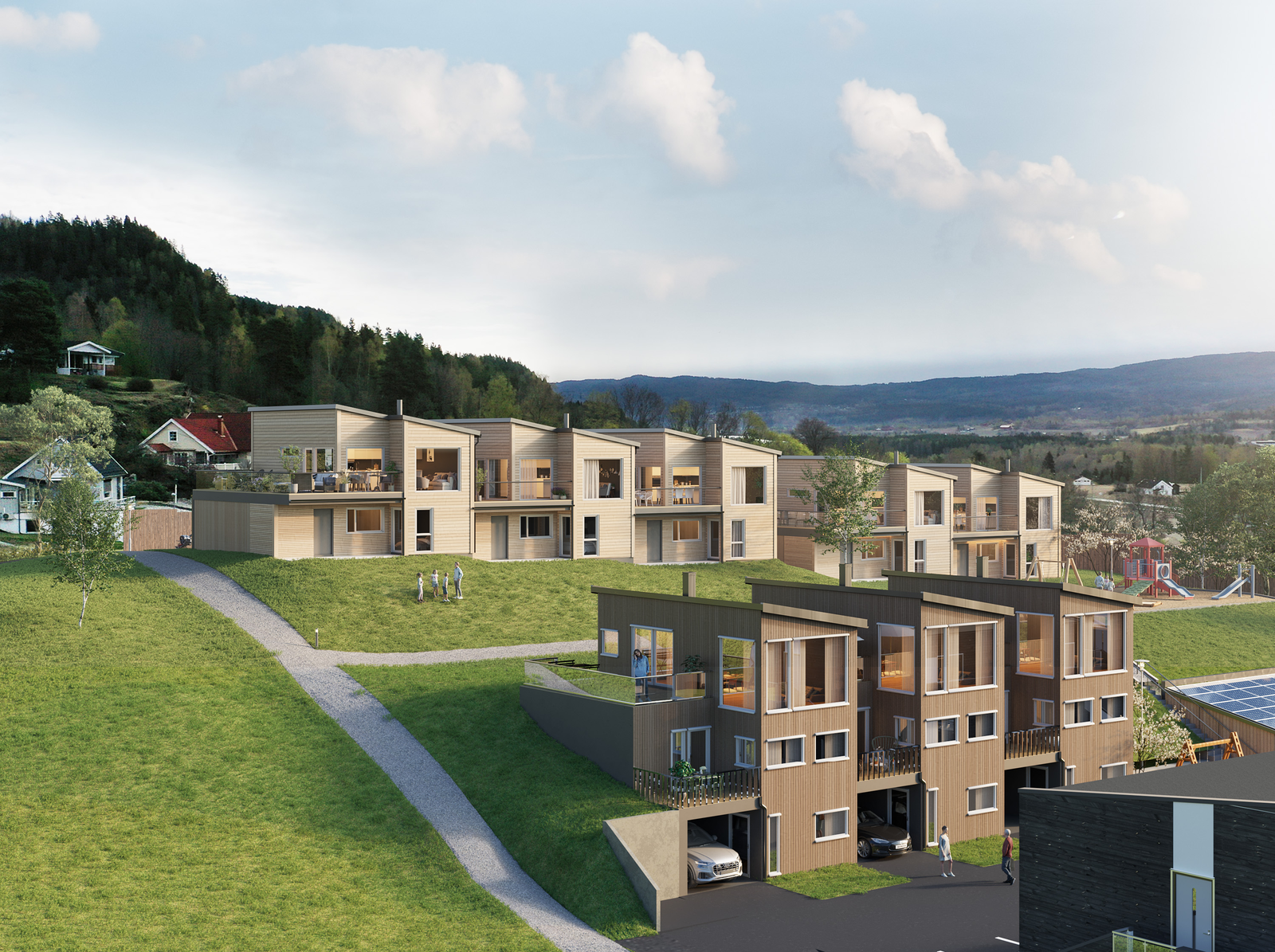 Oversiktsbilde sett nedenfra Galleribilde