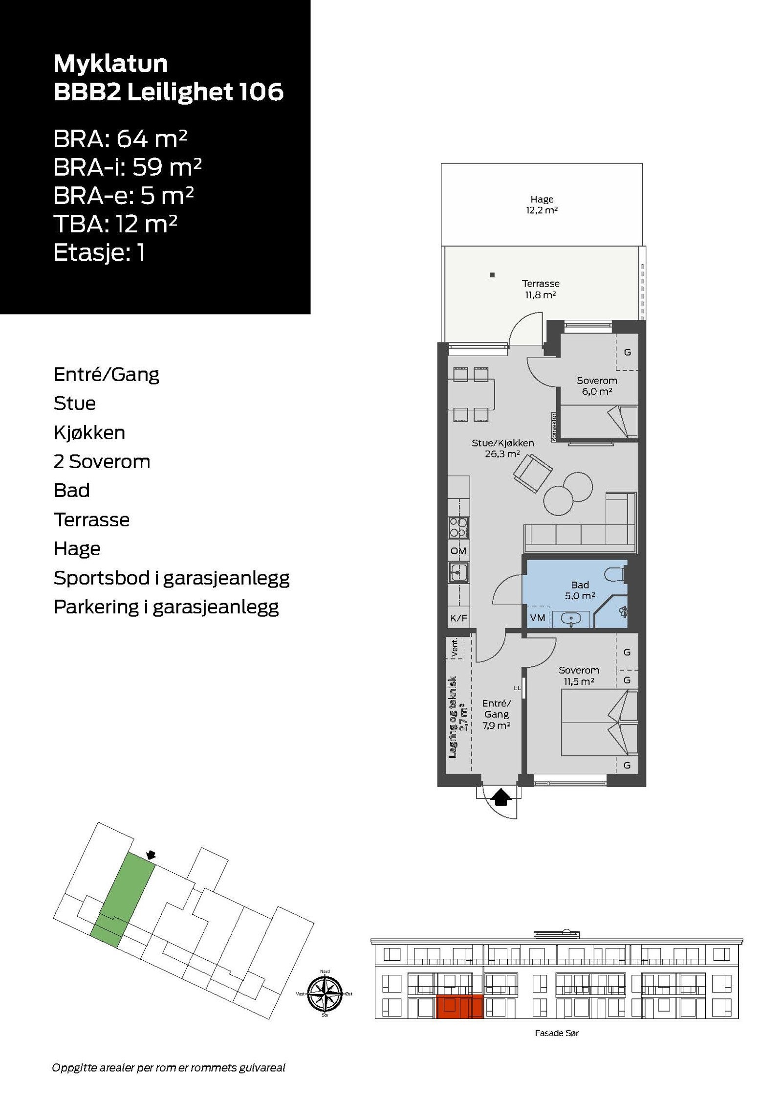 Myklatun BBB2 Leilighet 106 Galleribilde