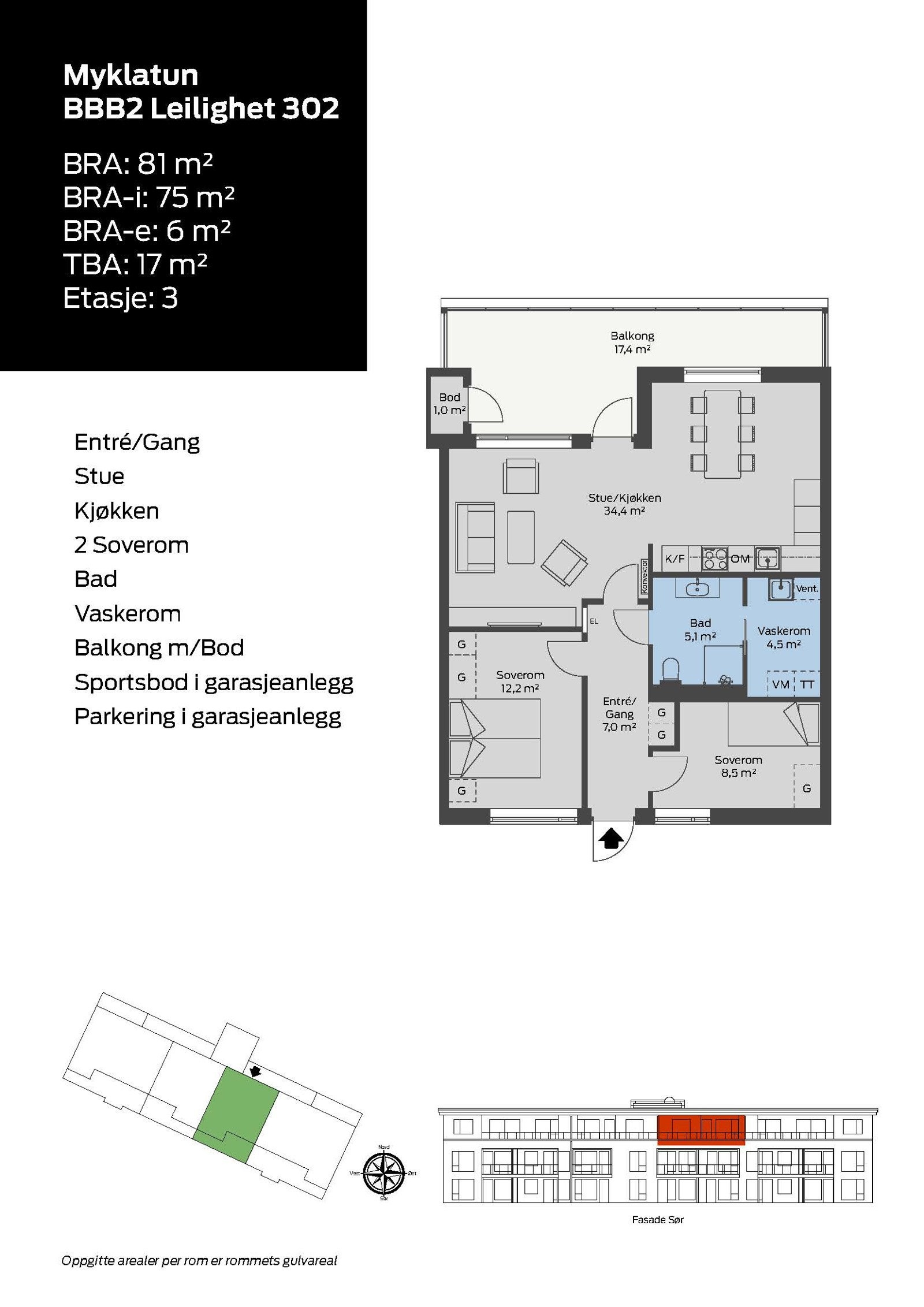 Myklatun BBB2 Leilighet 302 Galleribilde