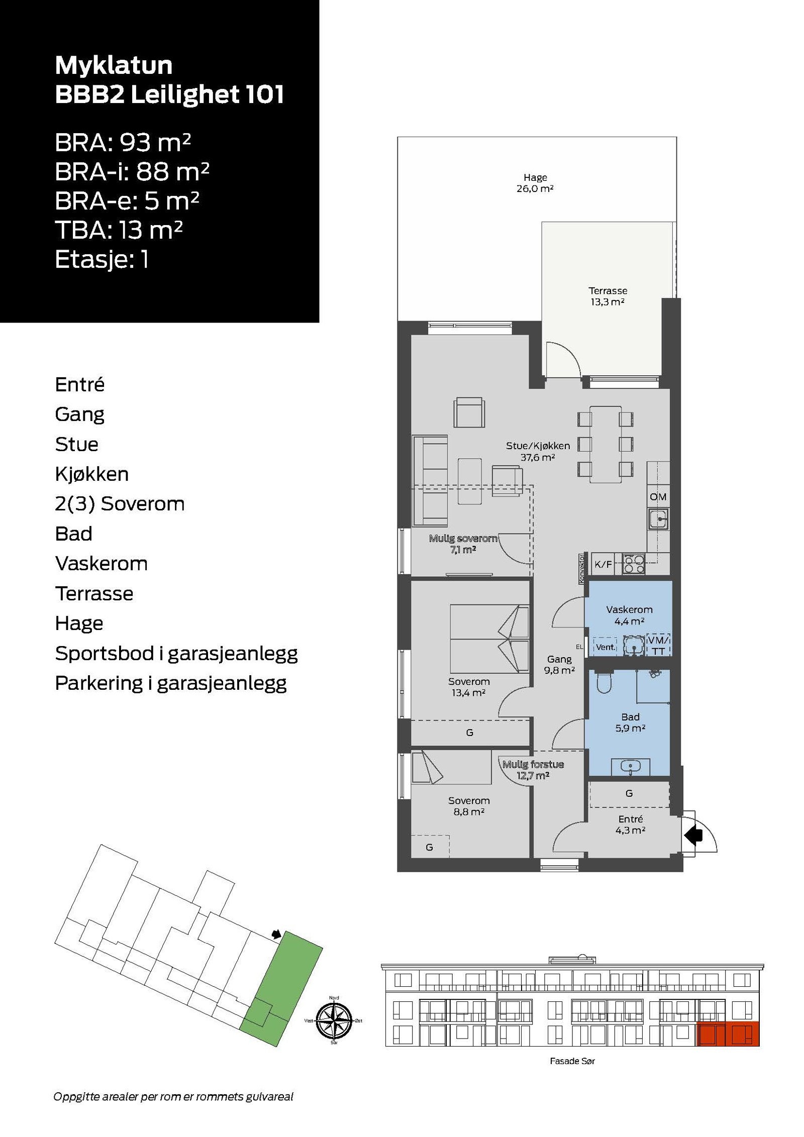 Myklatun BBB2 Leilighet 101 Galleribilde