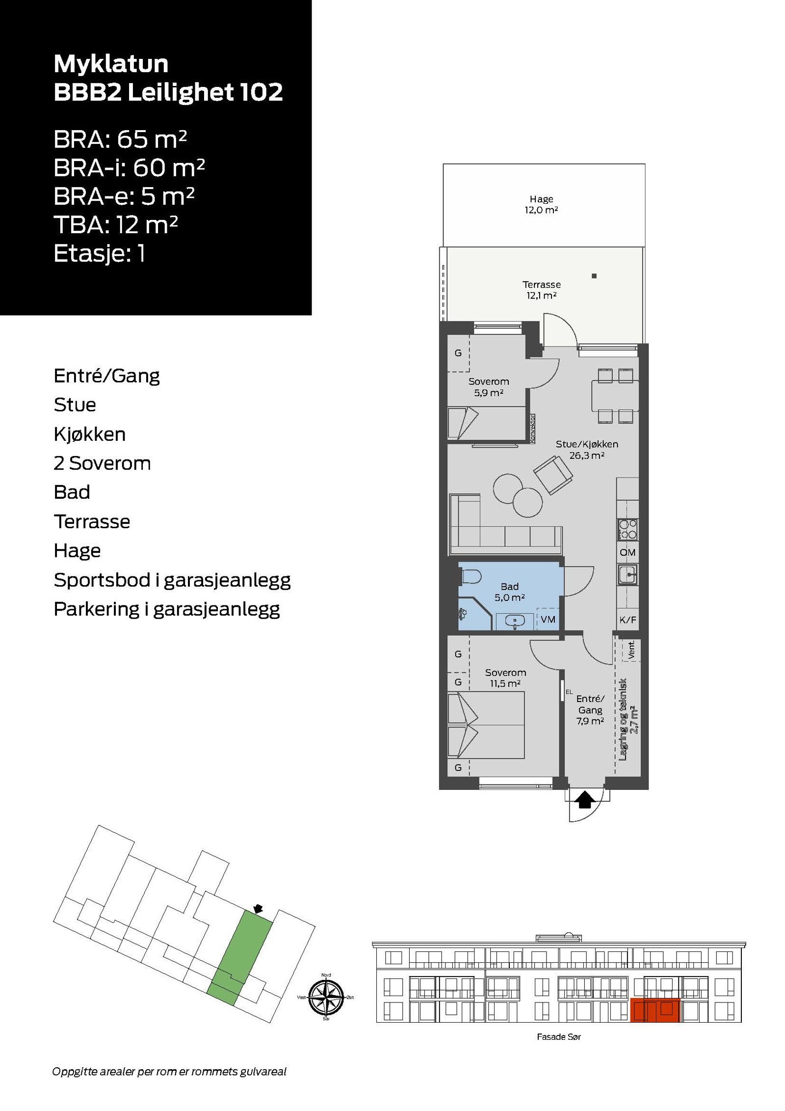 Myklatun BBB2 Leilighet 102 Galleribilde