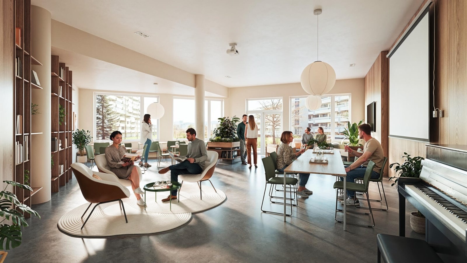 Fellesrom Galleribilde