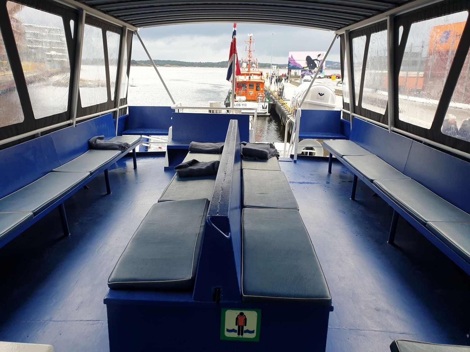 Øvre dekk med kalesje Galleribilde