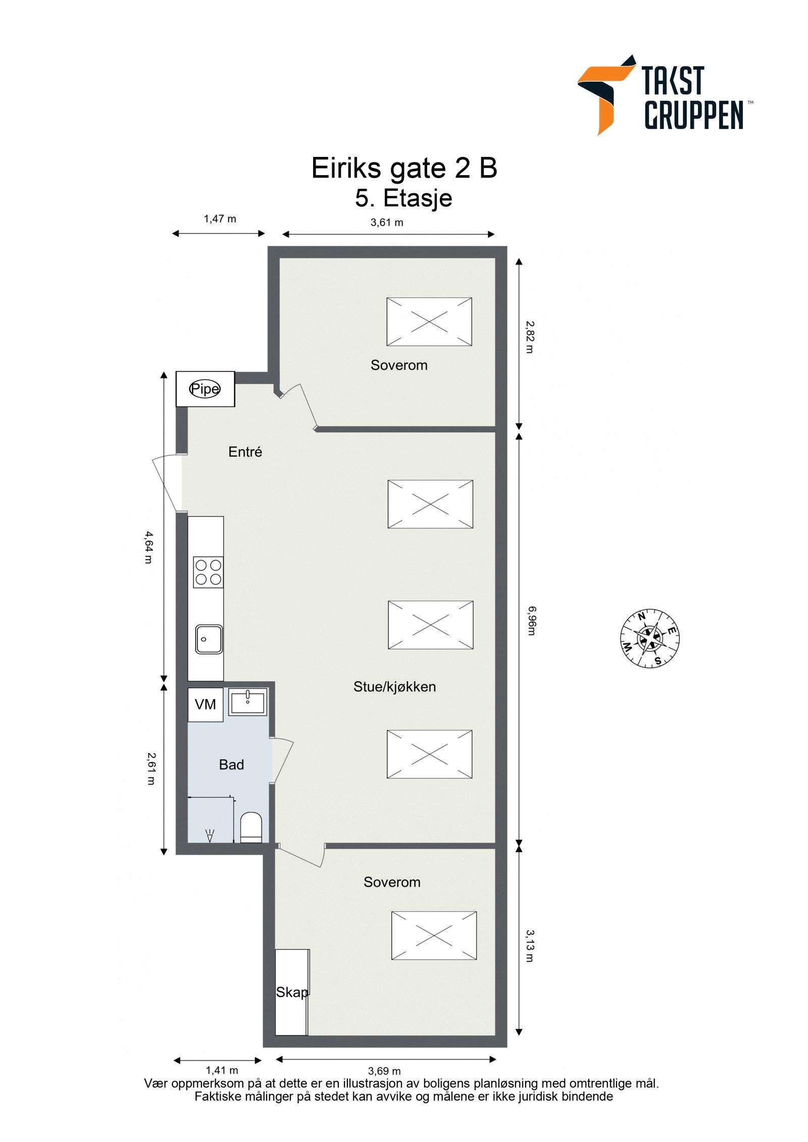 Planskisse Galleribilde