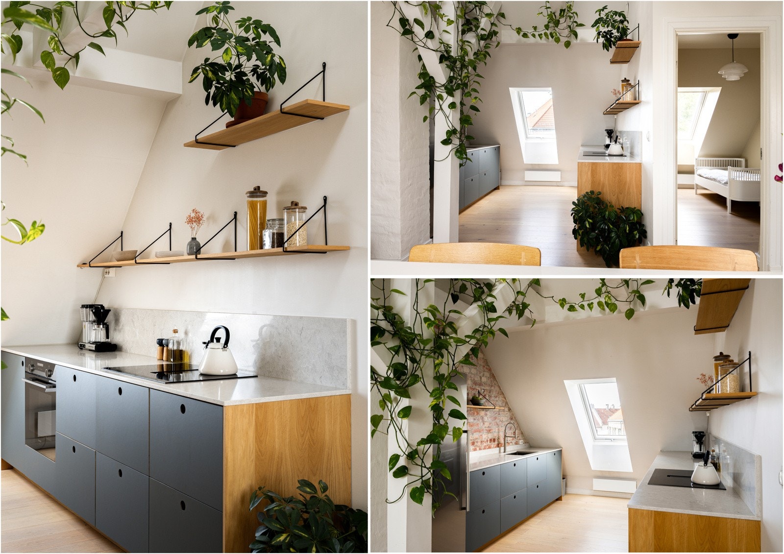 Lekkert, romslig og lyst kjøkken. Galleribilde