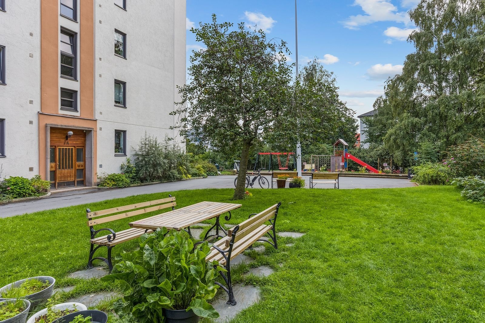Borettslaget har nydelige og populære fellesarealer for store og små. Galleribilde