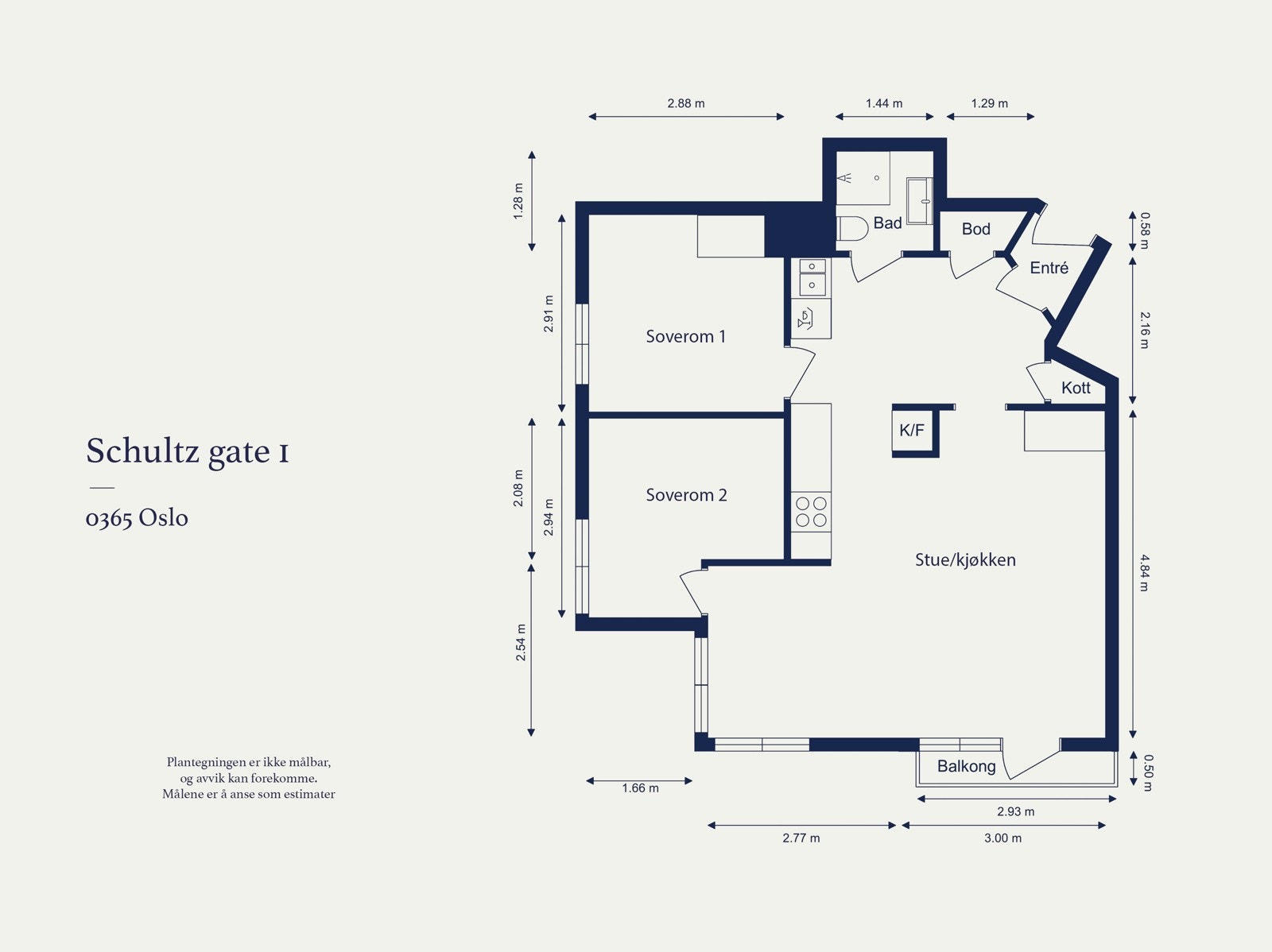 Plantegning | 2. etasje med felles heisadkomst. Galleribilde