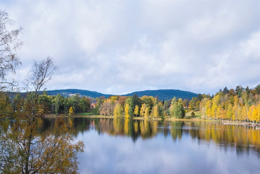 Det er gang- og sykkelvei til idylliske Bogstadvannet og videre inn i Marka. Galleribilde