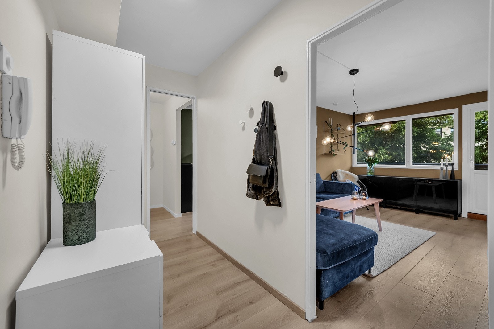 Romslig inngansparti Galleribilde