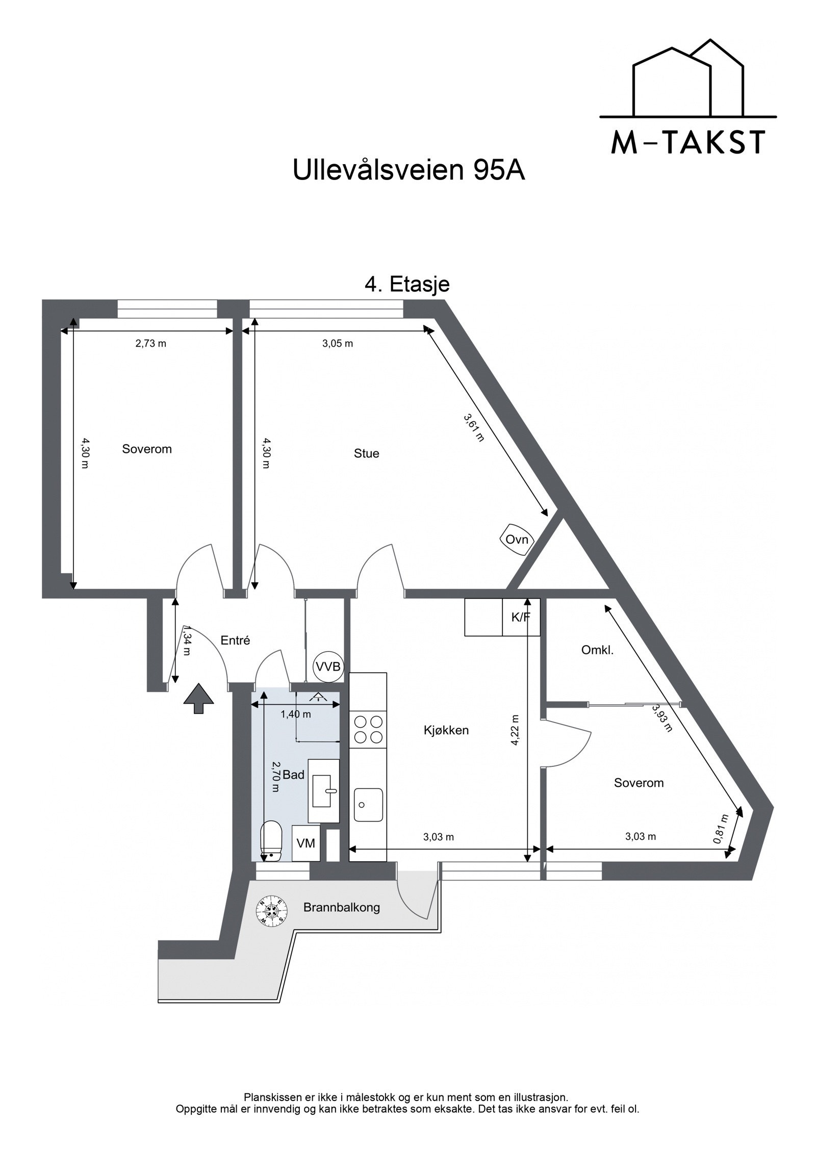 Plantegning - Ullevålsveien 95 Galleribilde