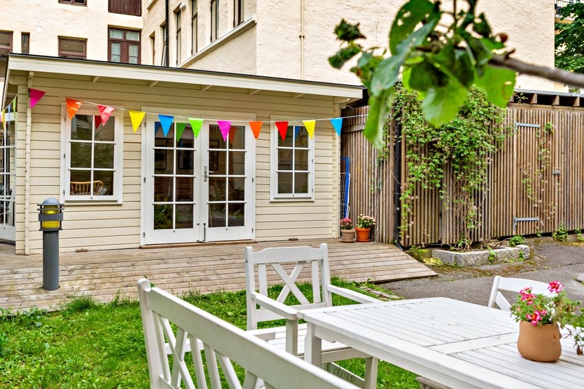 Hagestuen er et populært tilbud til borettslagets beboere. Galleribilde