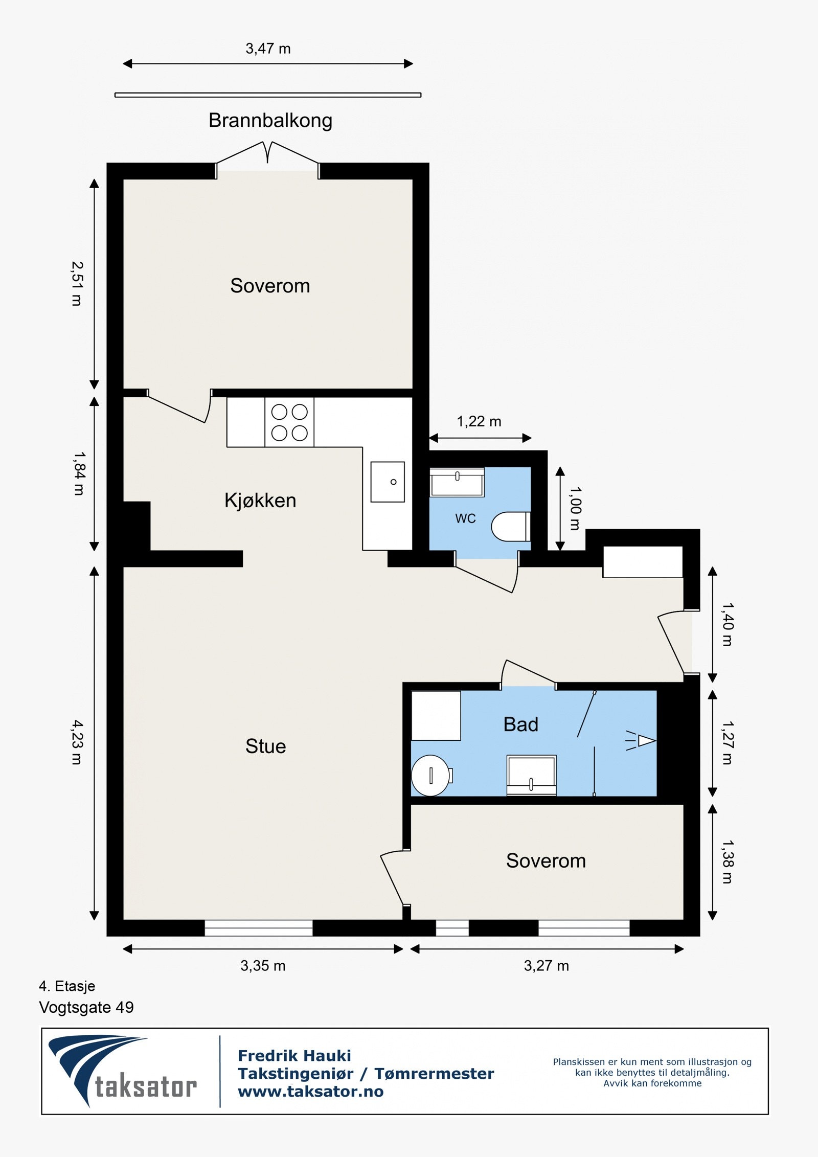 Leiligheten har en god planløsning. Galleribilde