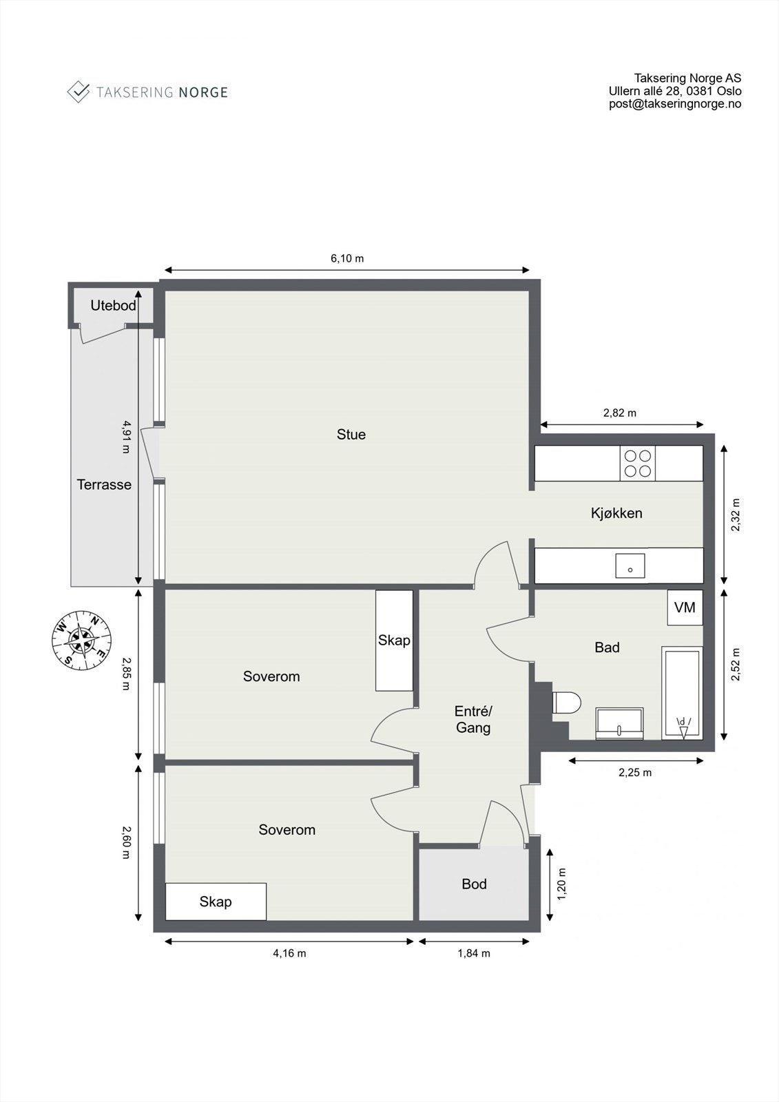 1. etasje plantegning Galleribilde