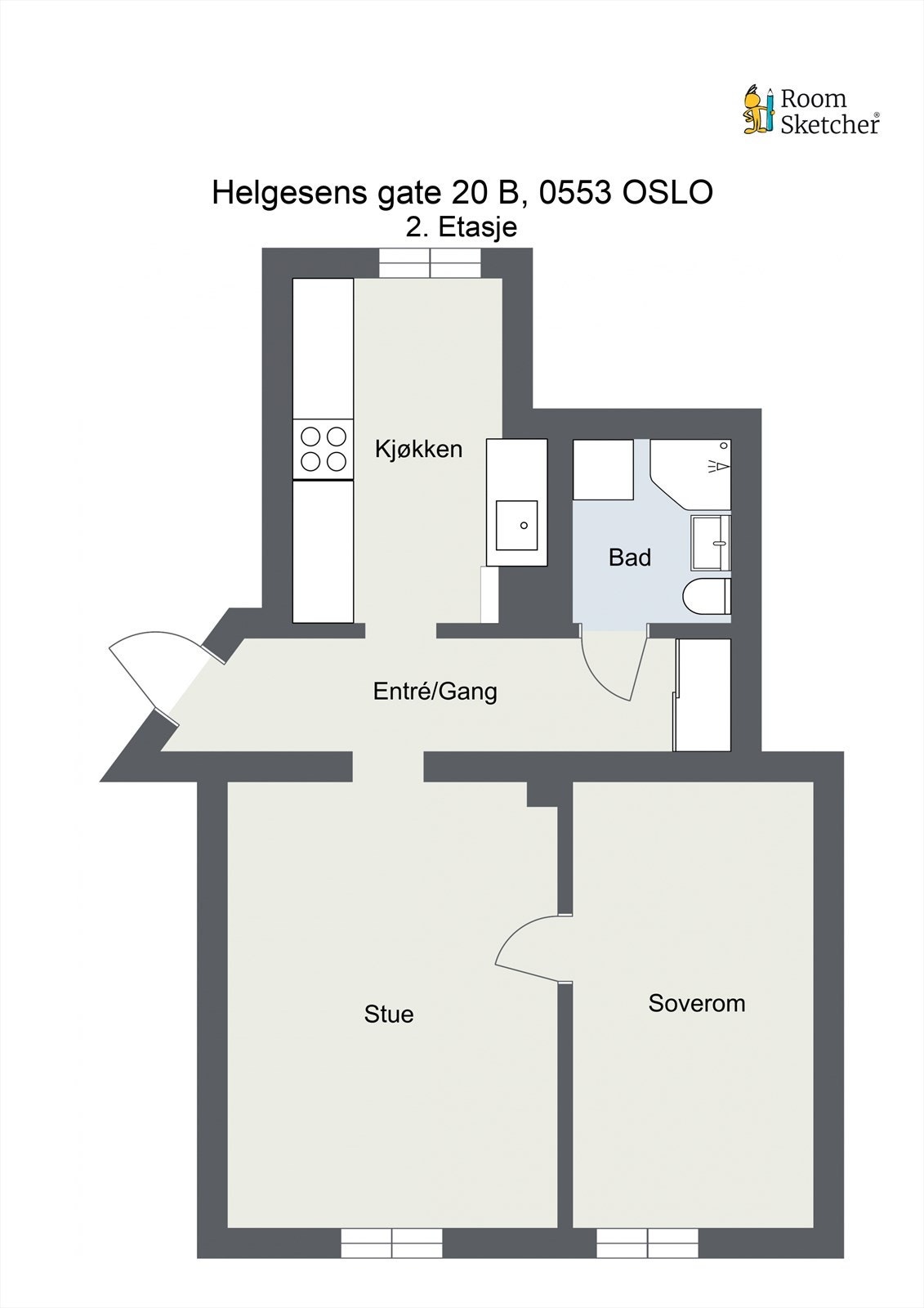 Plantegning Galleribilde