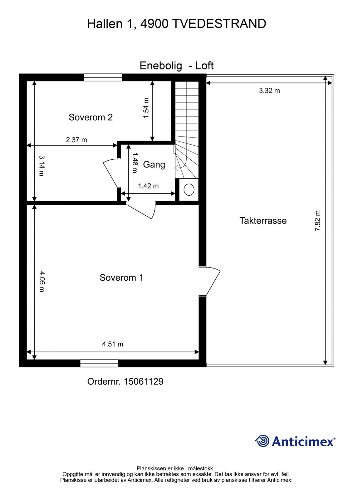 Plantegning 2. etasje Galleribilde