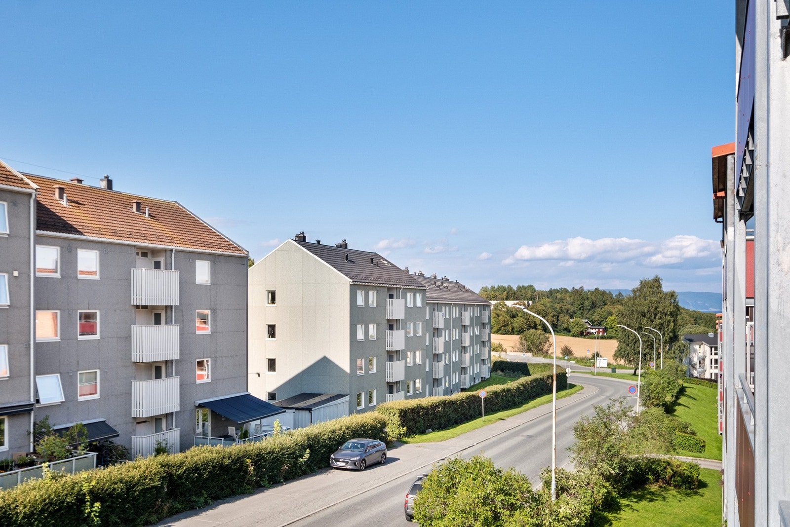 Utsikt fra balkongen Galleribilde