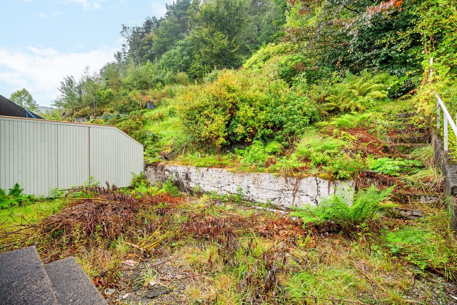 Terrassen har noe moderniseringsbehov. Galleribilde