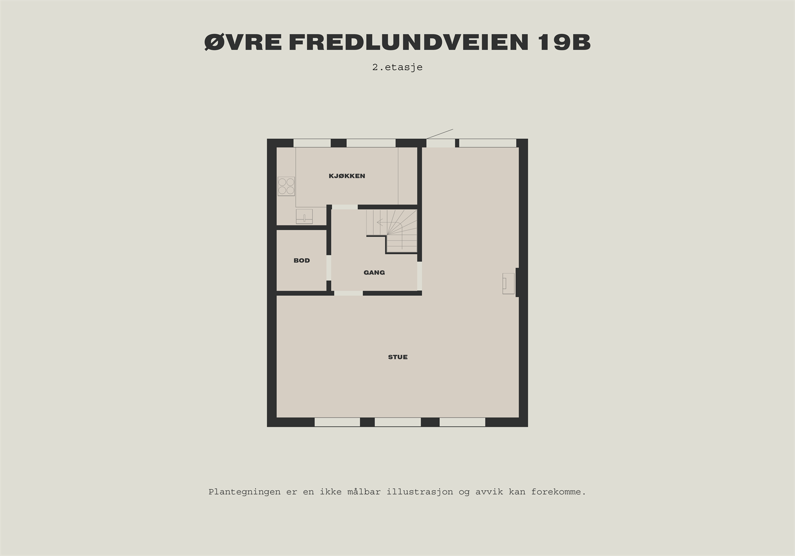 PLAN ØVRE FREDLUNDVEIEN 19B 2.ETG.png Galleribilde