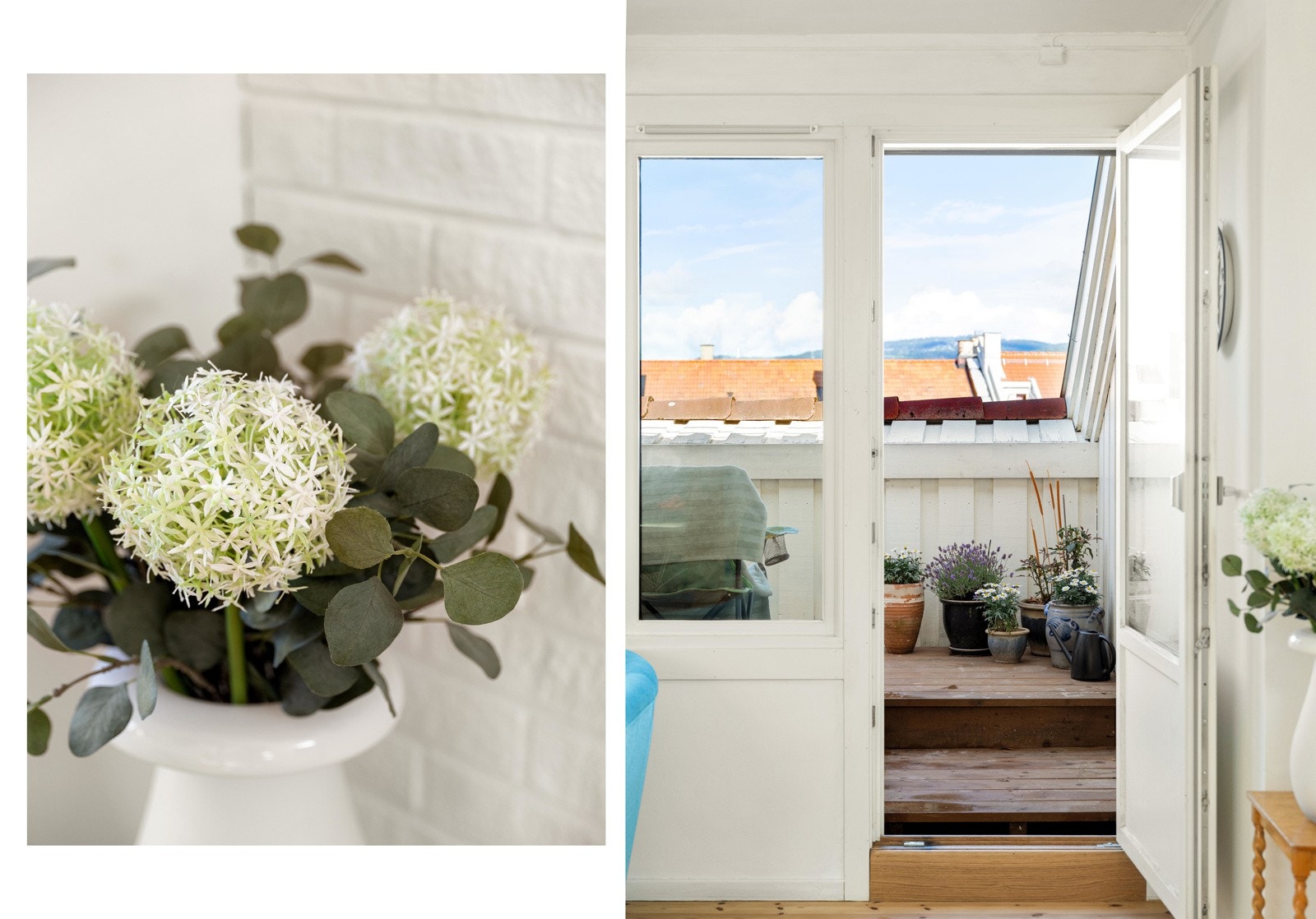 Terrassen har adkomst fra stua. Galleribilde