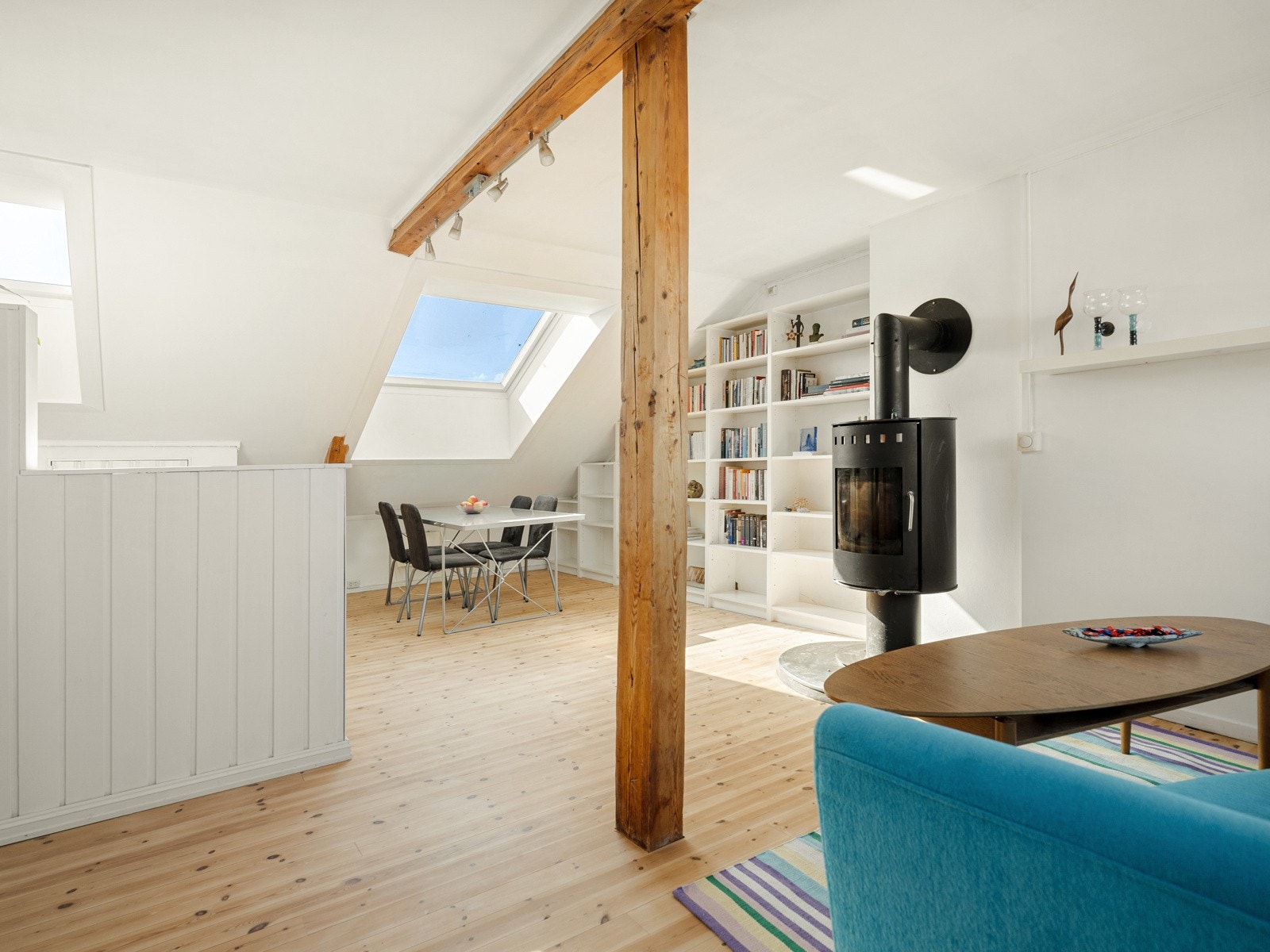 Det er noe eget med loftsleiligheter, den følelsen av å være helt øverst vet du. Galleribilde