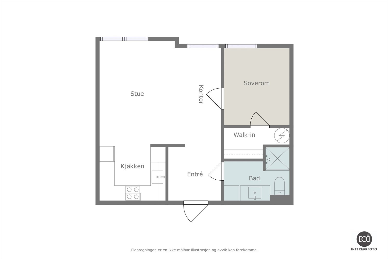 Plantegning Galleribilde