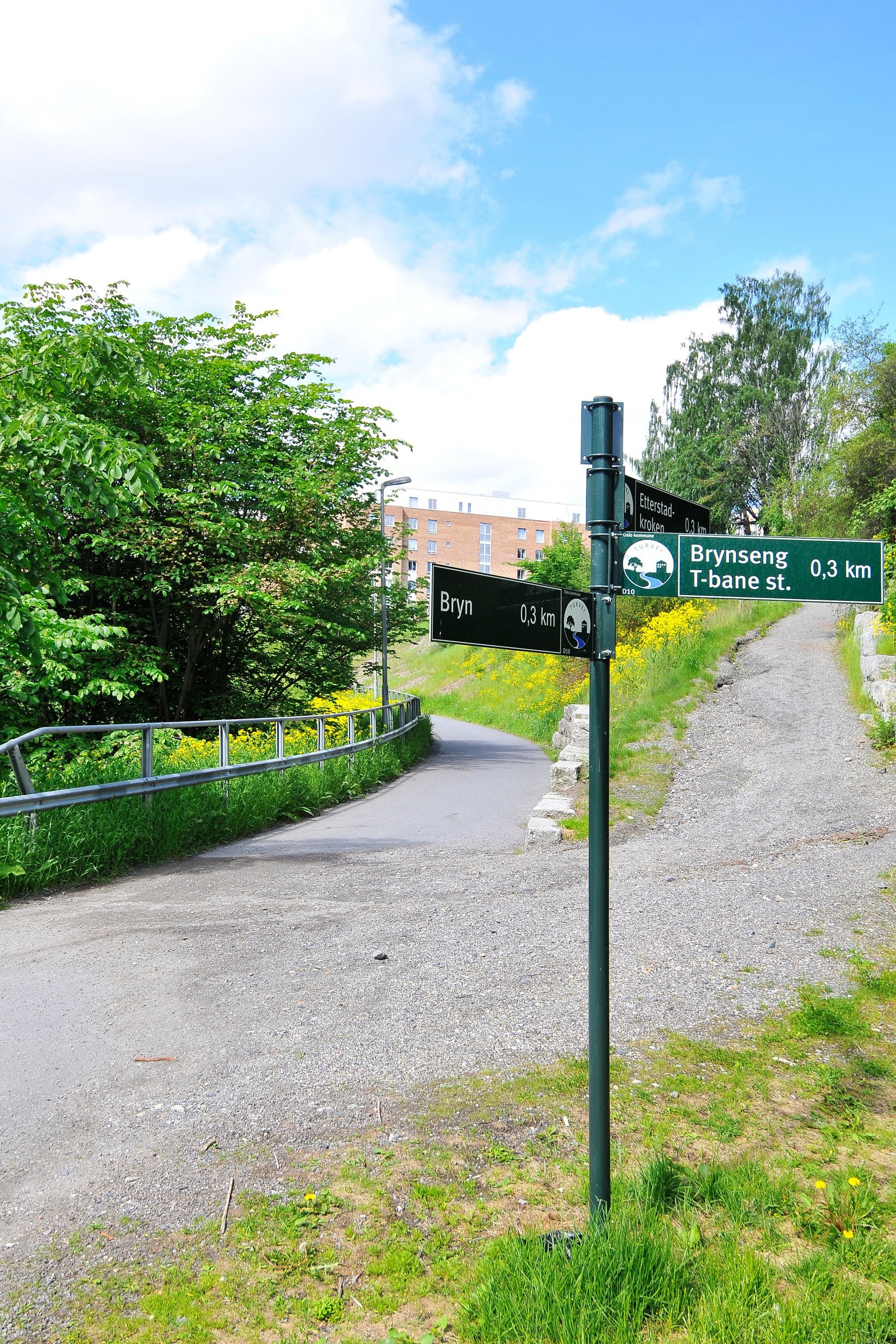 En joggetur hjemmefra og rundt Østensjøvannet tar deg en times tid, ønsker du heller en roligere tur med barnevogna eller hunden, er Alnaelven et perfekt valg. Galleribilde