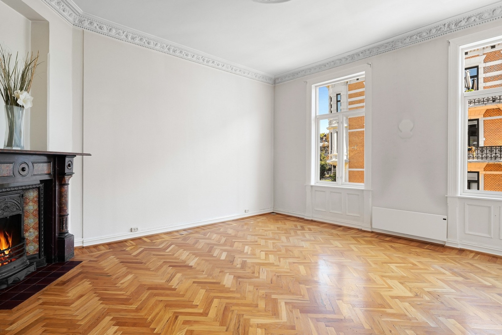 Her er det mulig å dele av stuen for å sette opp et ekstra soverom. Galleribilde