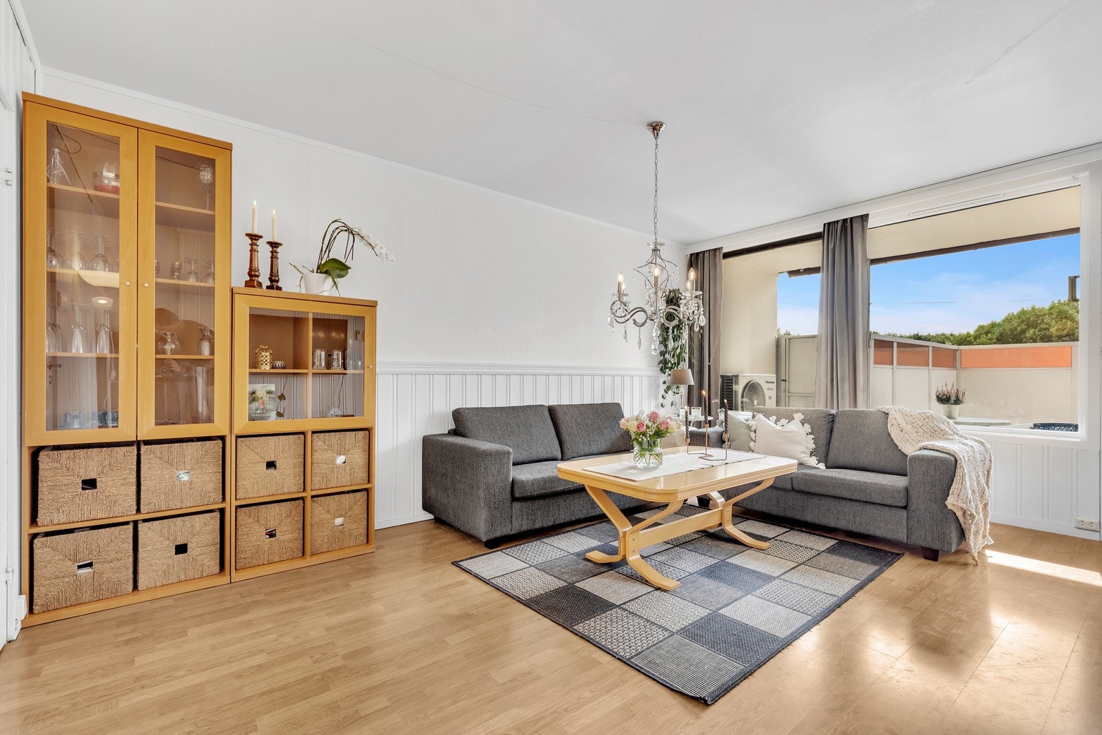 De nøytrale fargevalgene gjør det enkelt å sette sitt eget preg på interiøret. Galleribilde