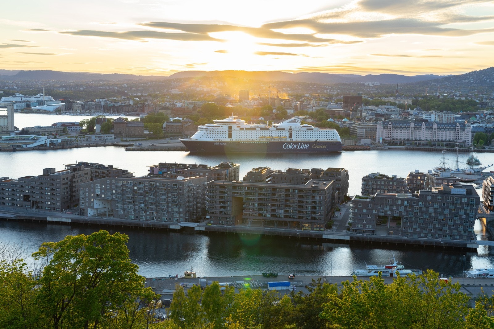 Her kan man gå en fin kveldstur og nyte solnedgangen. Galleribilde