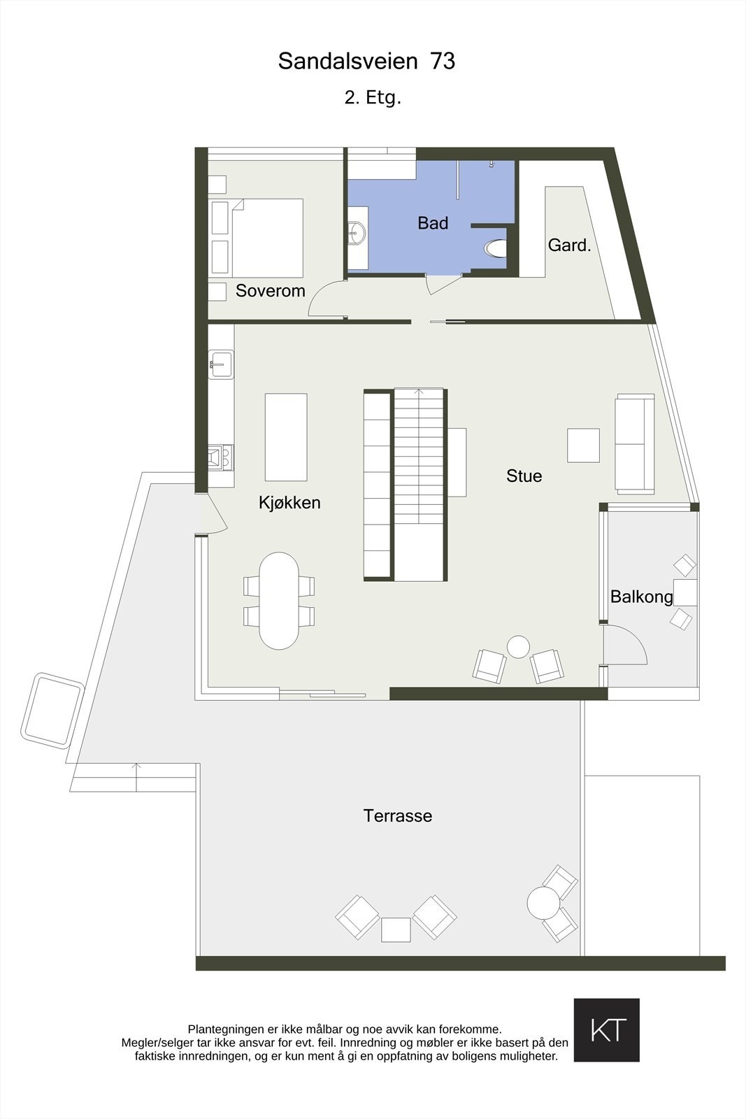 Plantegning 2. etasje Galleribilde