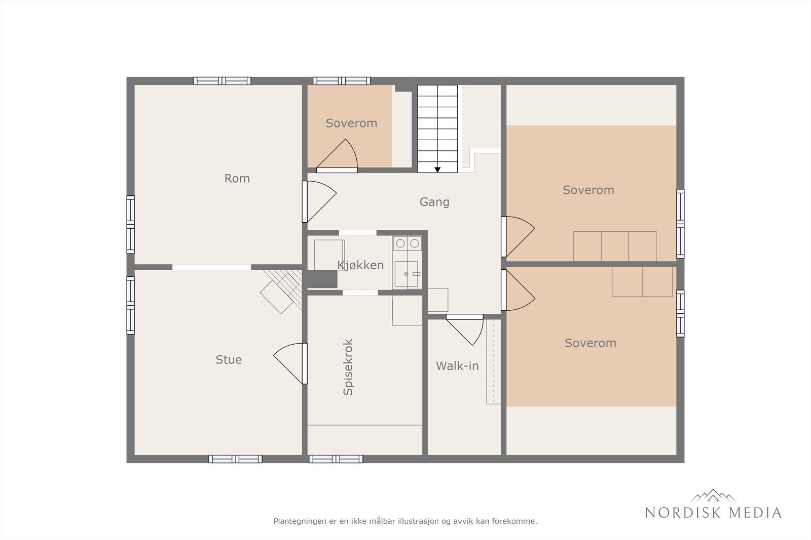 Plantegning 2. etasje Galleribilde