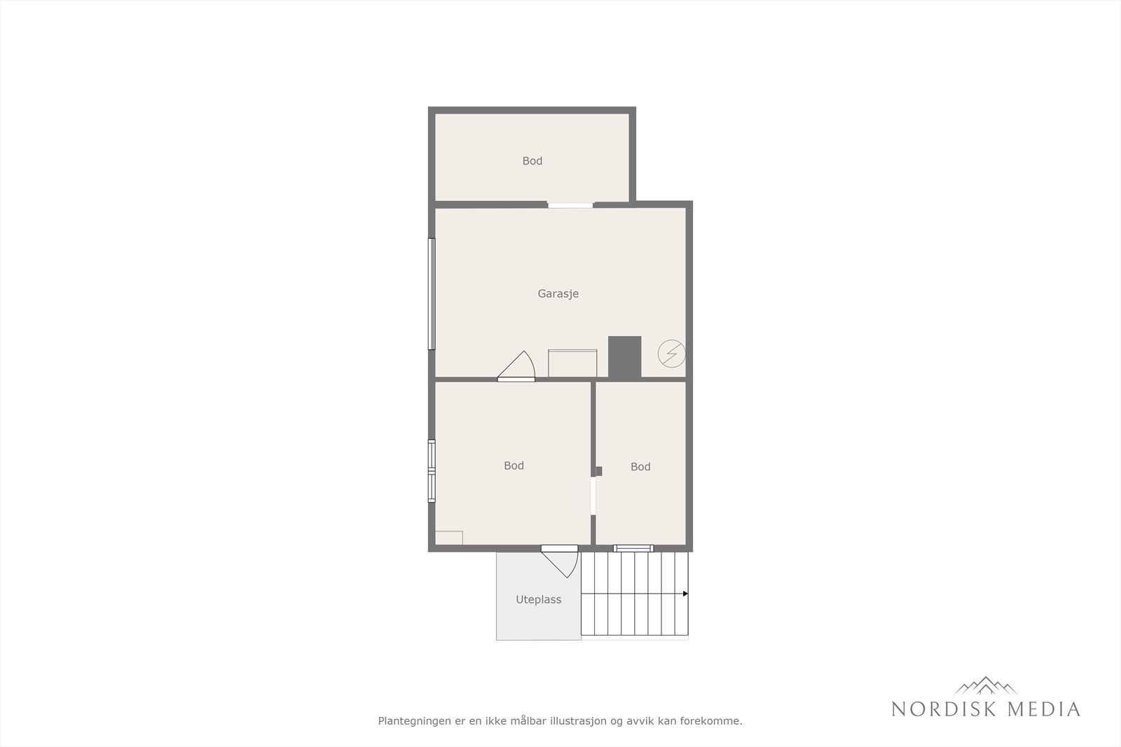 Plantegning uthus Galleribilde