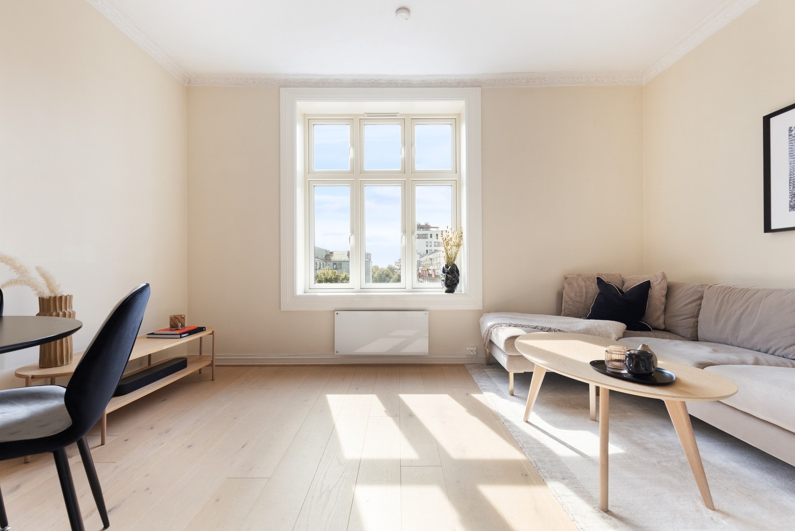 En lys og delikat 2-roms andelsleilighet med god planløsning. Galleribilde