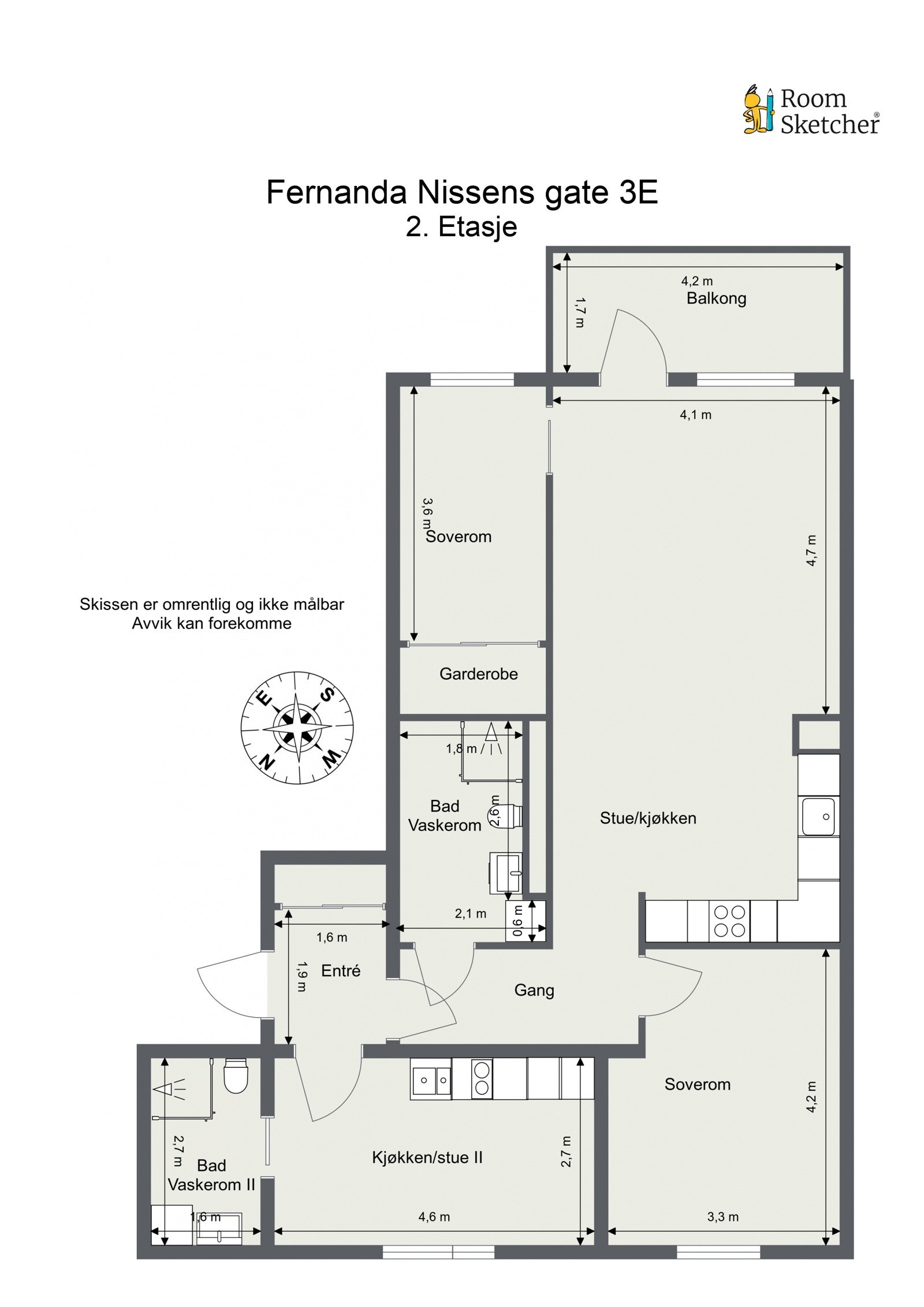 Plantegning Galleribilde