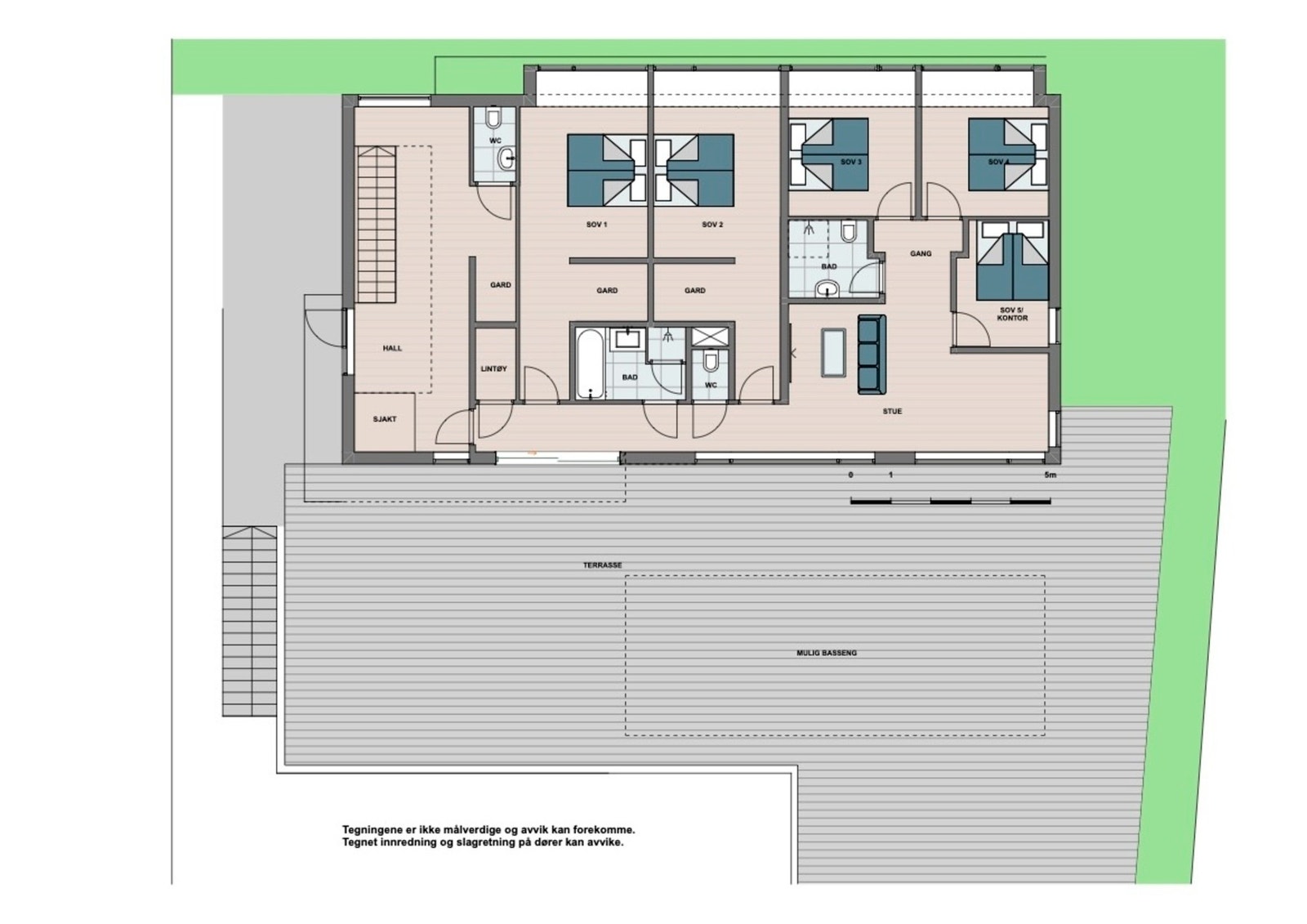 Plantegning 1.etasje Galleribilde