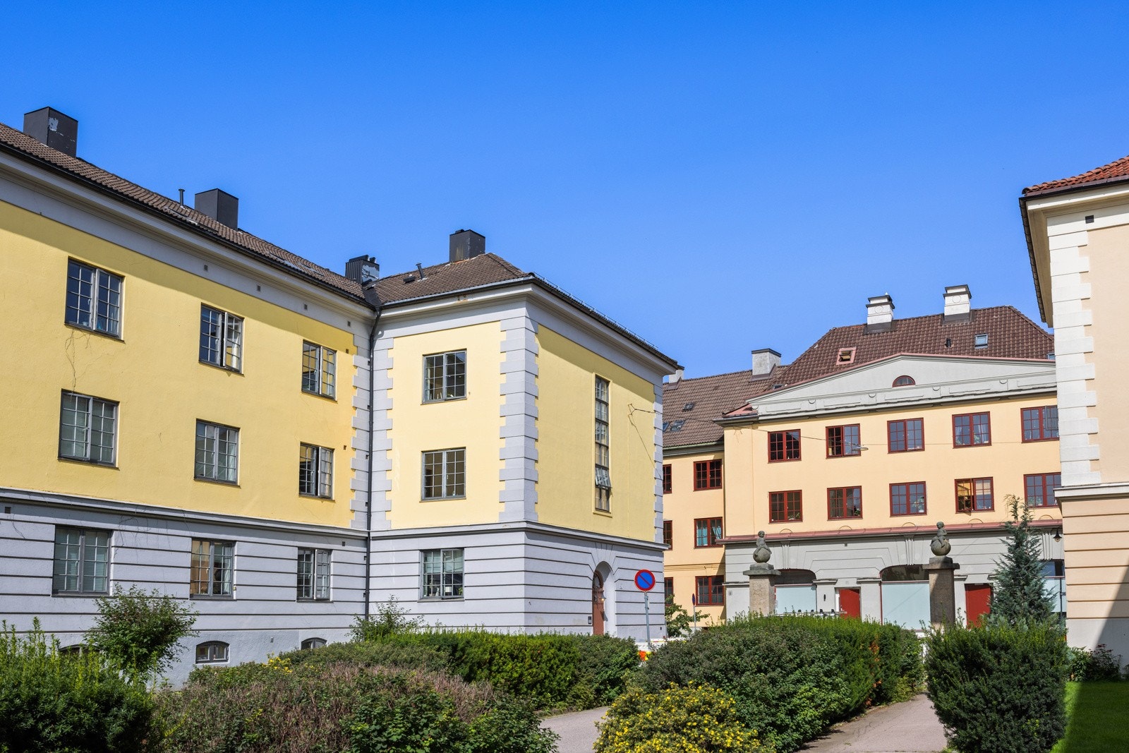 Leiligheten ligger i populære Søylegården på Øvre Torshov. Galleribilde