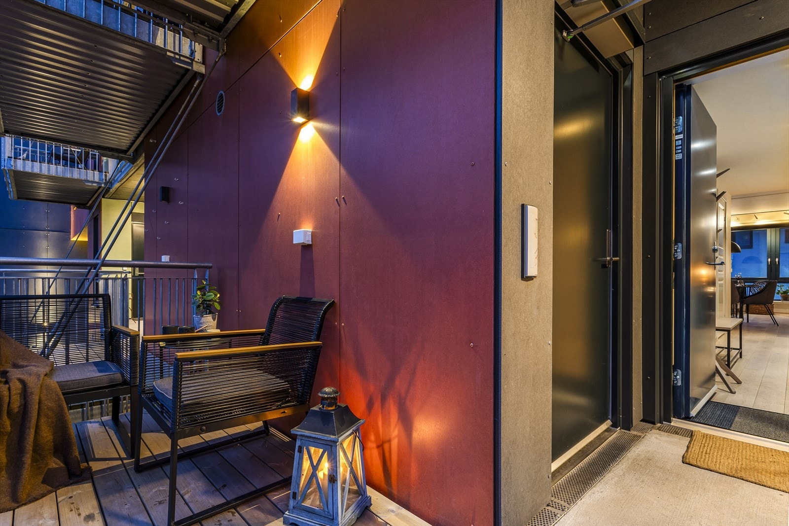 Ved inngangspartiet har du balkong nummer 2. Galleribilde