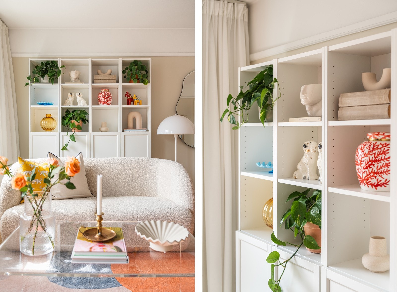 Takhøyden er på 2,5 meter, noe som gir en luftig romfølelse. Galleribilde