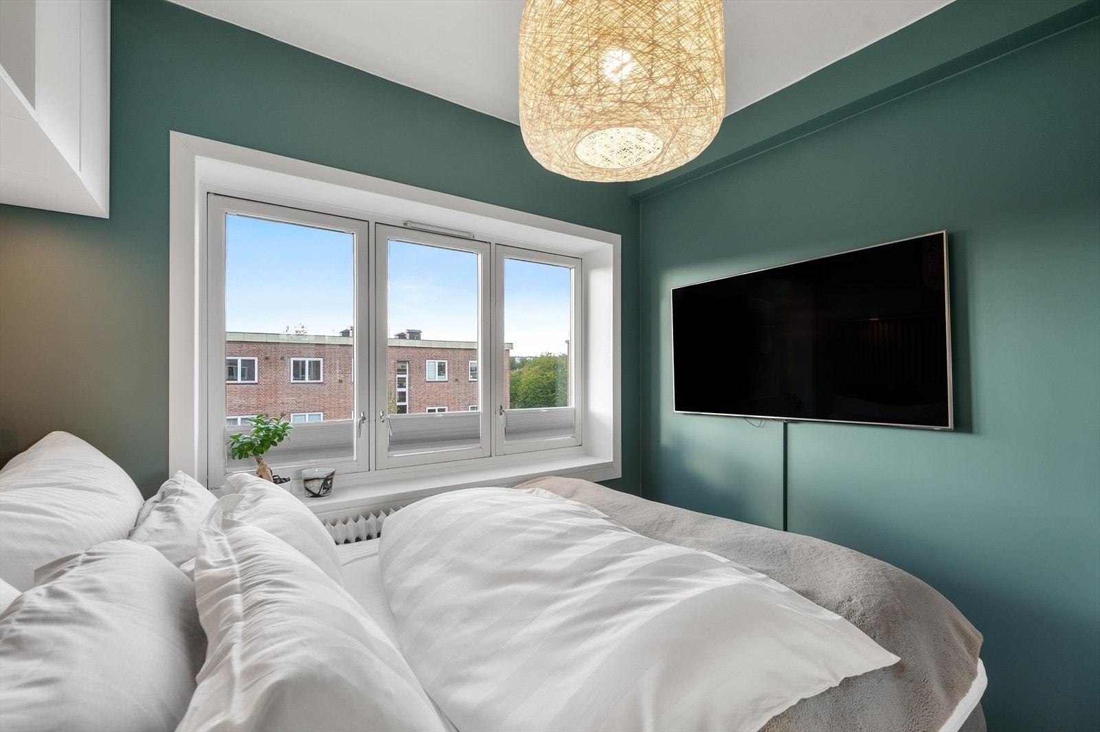 Det er også radiator på soverommet. Galleribilde