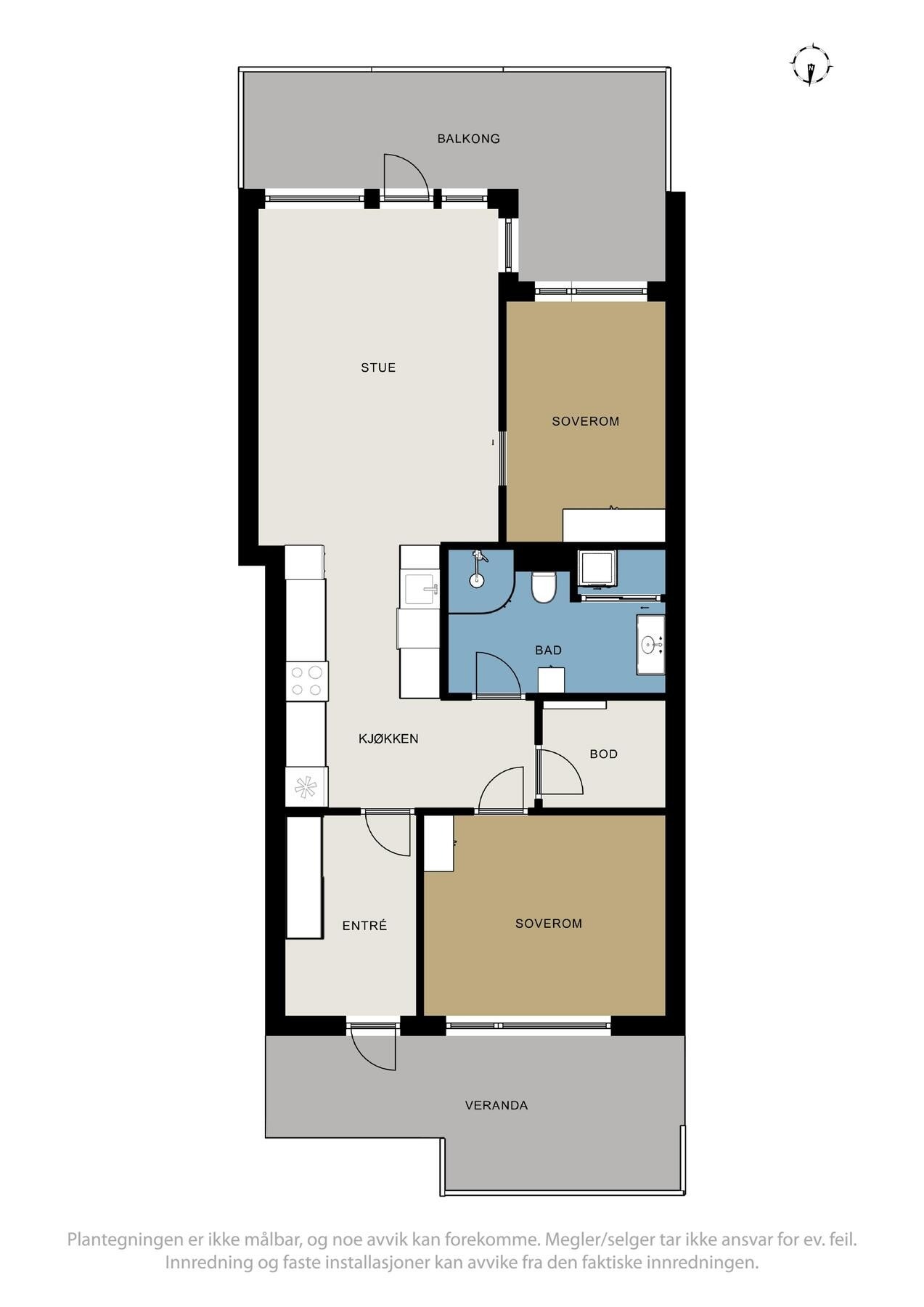 Plantegning Galleribilde