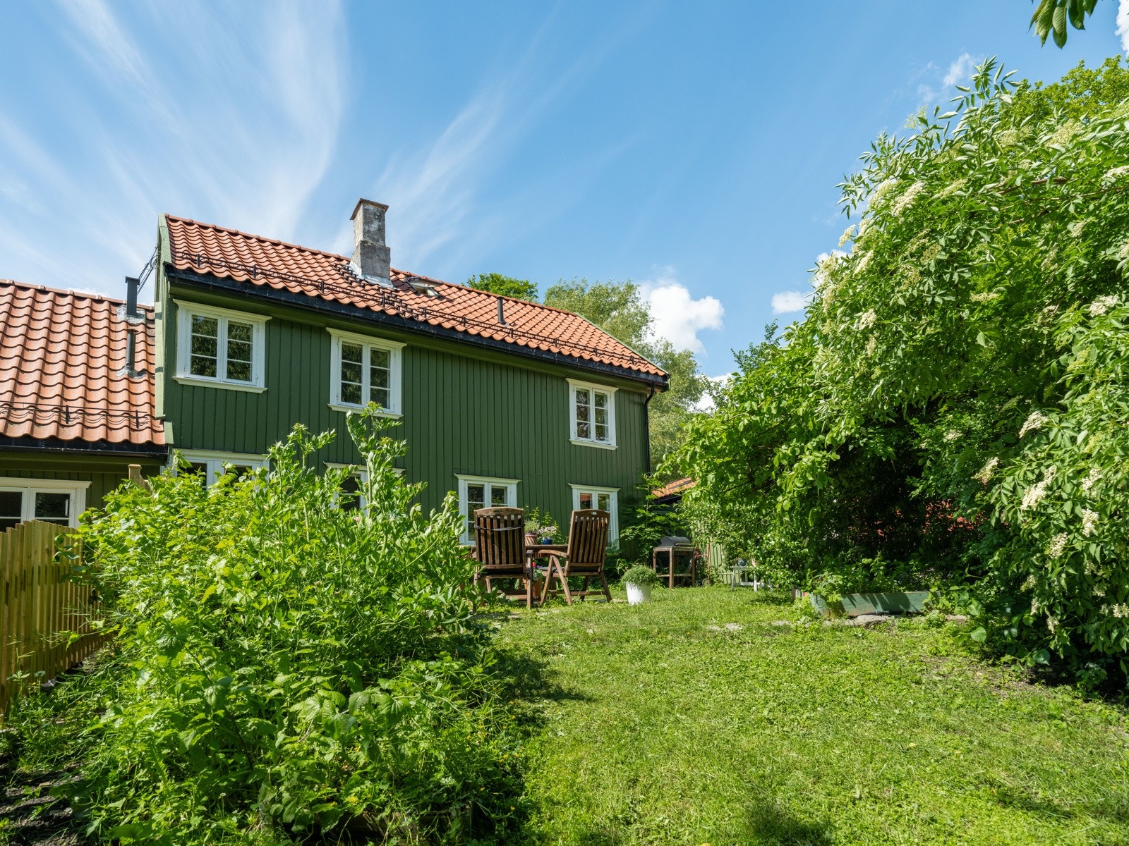 Dette er et vakkert og sjarmerende trehus i Maridalsveien. Galleribilde