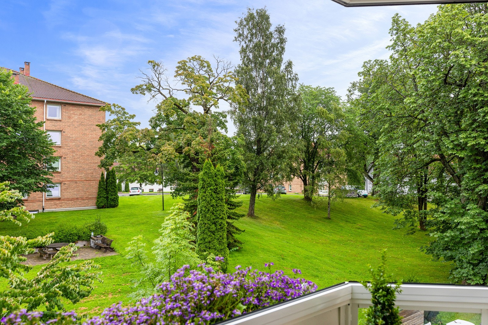 Utsikt fra balkongen Galleribilde