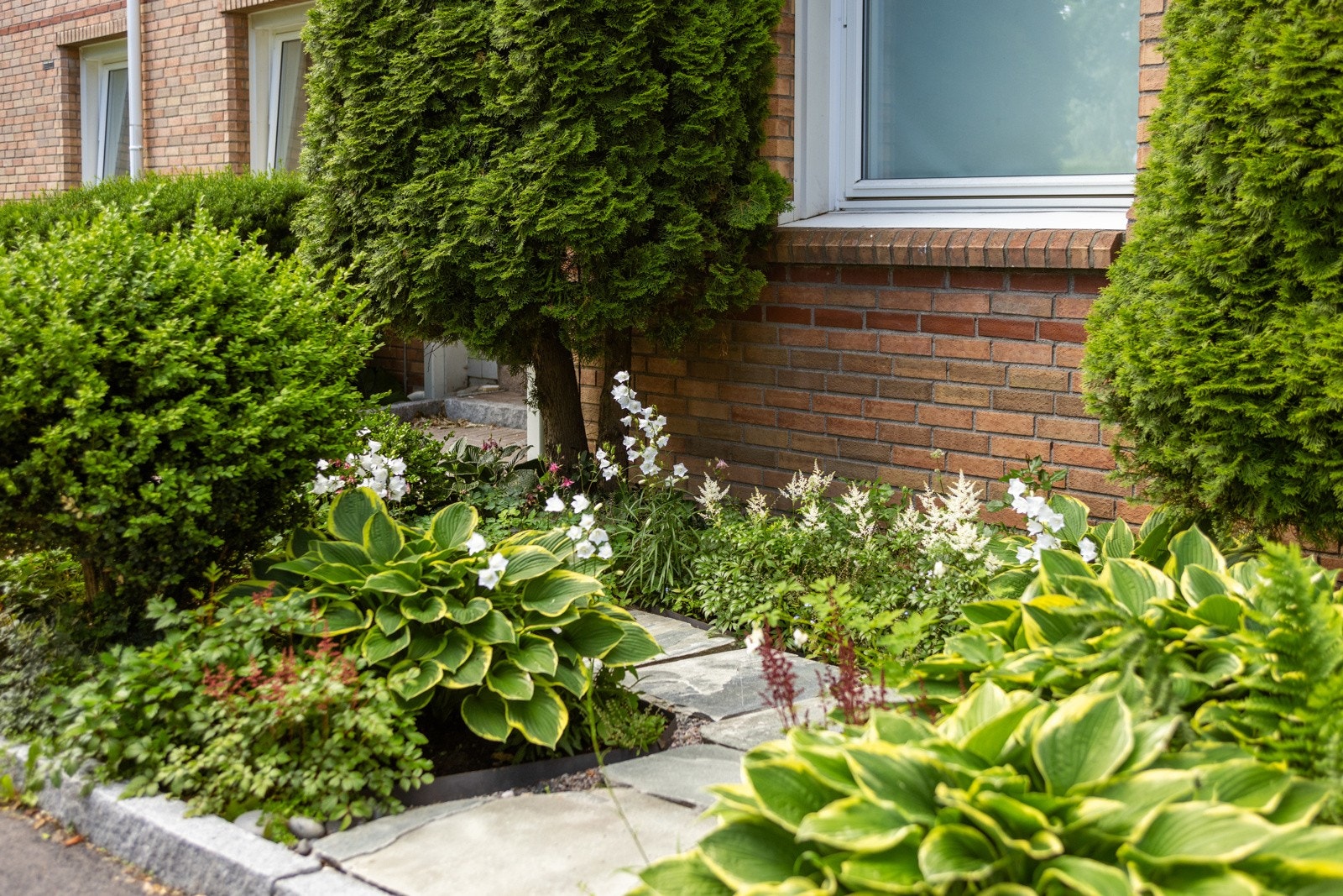 Spekturmveien 3 er kjent for sitt frodige blomsterbedd ved inngangspartiet Galleribilde