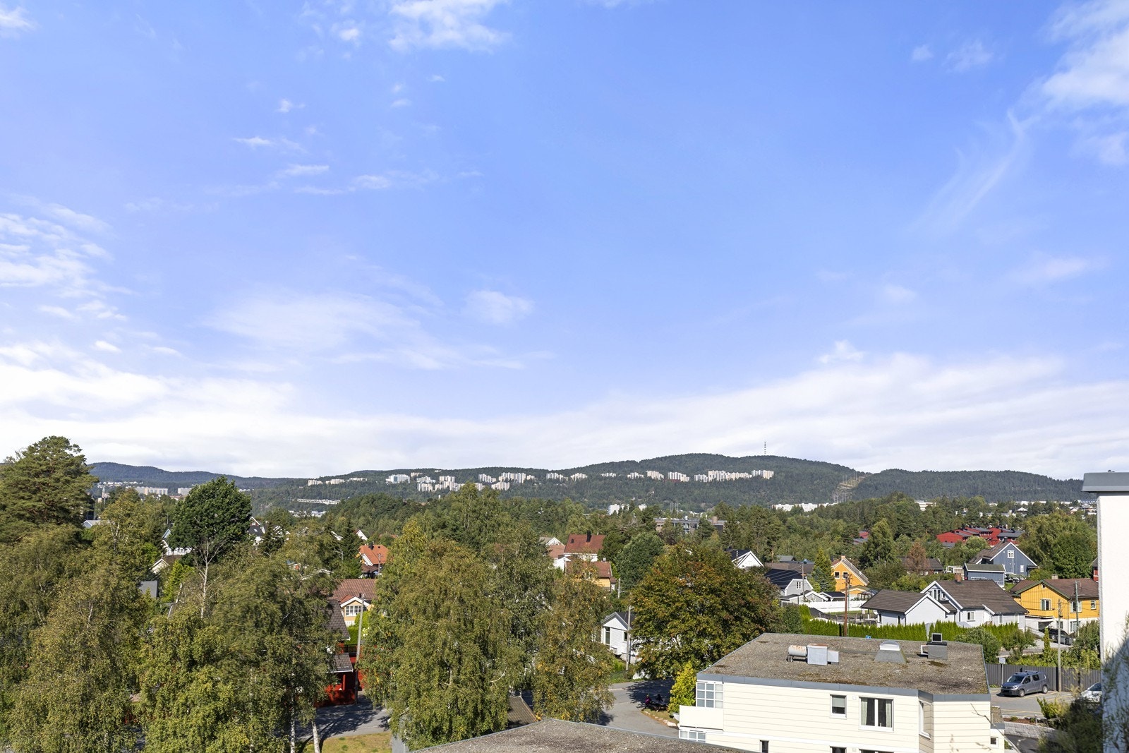 Nydelig utsikt fra balkongen. Galleribilde